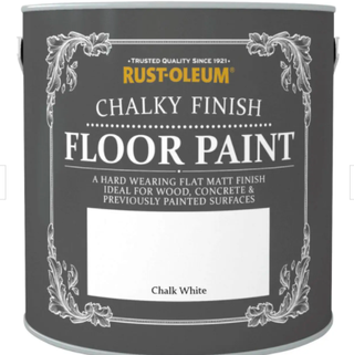 Chalky Finish Floor Paint (Chalk White)