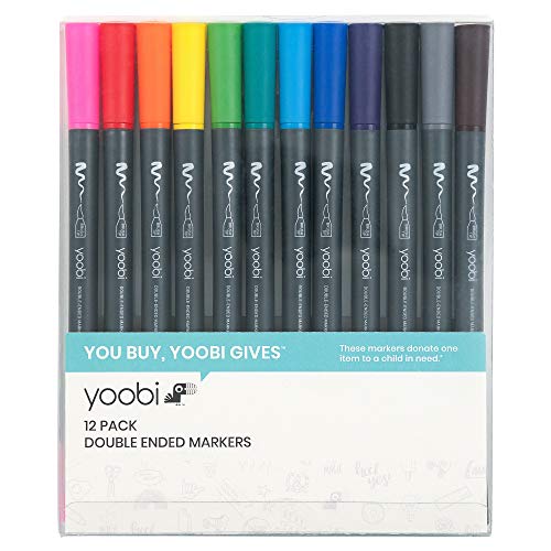 Yoobi Double Ended Markers, 8-Pack