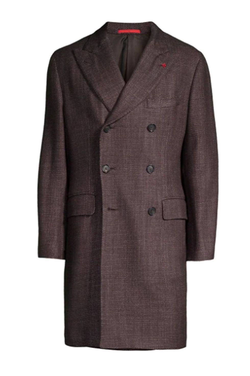 Double-Breasted Cashmere & Silk Coat
