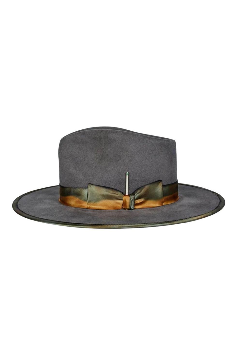 Granite Medianoche Wide-brim Fedora Hat