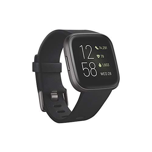 Fitbit Versa 2 Health & Fitness Smartwatch With Voice Control Sleep Score & Music, One Size,
