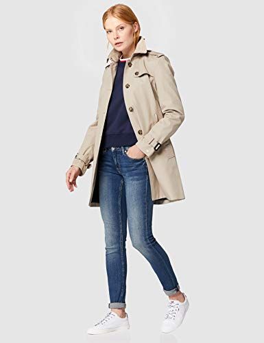 Tommy Hilfiger Heritage Single Breasted Trench Giubbotto, Beige (Medium Taupe 055), M (Talla produttore: M) Donna