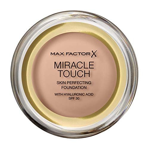 Max Factor Miracle Touch, Fondotinta Coprente con Acido Ialuronico,12 ml