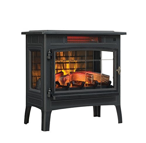 Country Living Infrared Freestanding Electric Fireplace Stove