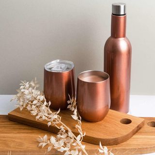 Insulated wine bottle & tumbler set