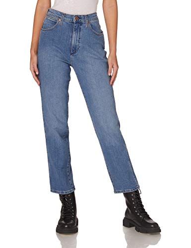 Wrangler Wild West Jeans, Mid Blu, 28W / 32L Donna