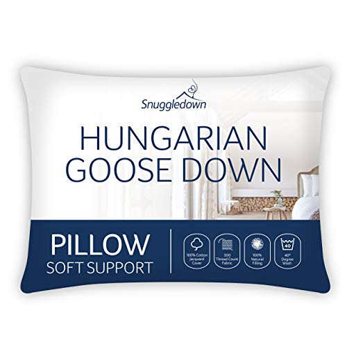 Snuggledown Hungarian Goose Down White Pillow