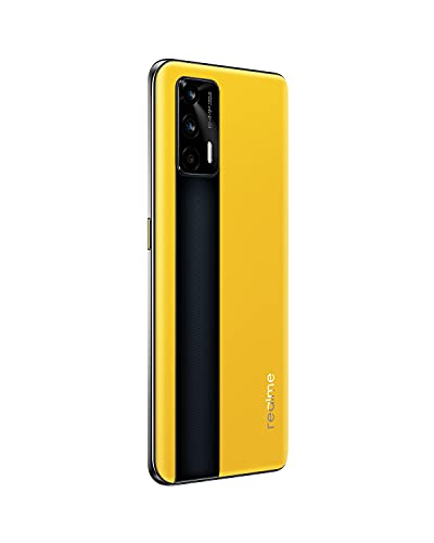 realme GT Smartphone Libre, Procesador Qualcomm Snapdragon 888 5G, Pantalla  Super AMOLED a 120Hz, Triple cámara Sony de 64MP, Dual Sim, NFC, 12+256GB,  Amarillo (Yellow Racing)