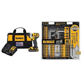 Dewalt 20V Max 1/4" Impact Driver Kit (40-Piece) Dewalt 20V Max 1/4" Impact Driver Kit (40-Piece)
