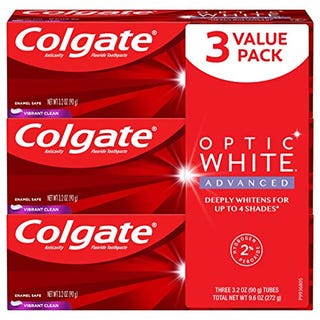 Colgate Optic White Advanced Teeth Whitening Toothpaste Colgate Optic White Advanced Teeth Whitening Toothpaste