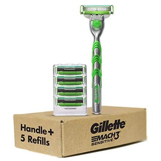 Gillette Mach3 Sensitive Razor and Refills Gillette Mach3 Sensitive Razor and Refills