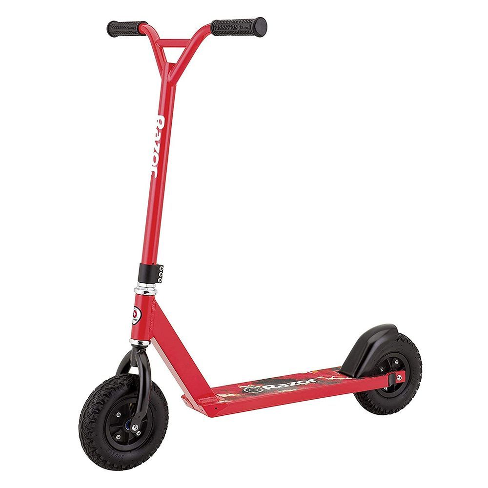 Scooter Pro 12" Large Wheel Kids Push Kick Ride On Scooter & Kickstand Red 