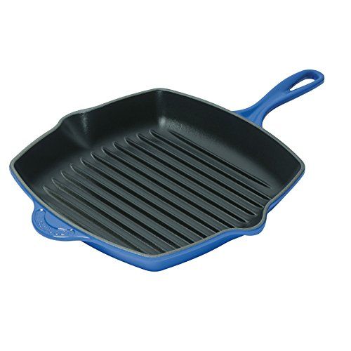 Le Creuset Enameled Cast-Iron 10-1/4-Inch Square Skillet Grill