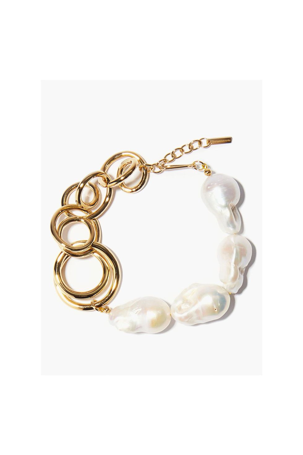 Baroque-Pearl and Gold-Vermeil Bracelet