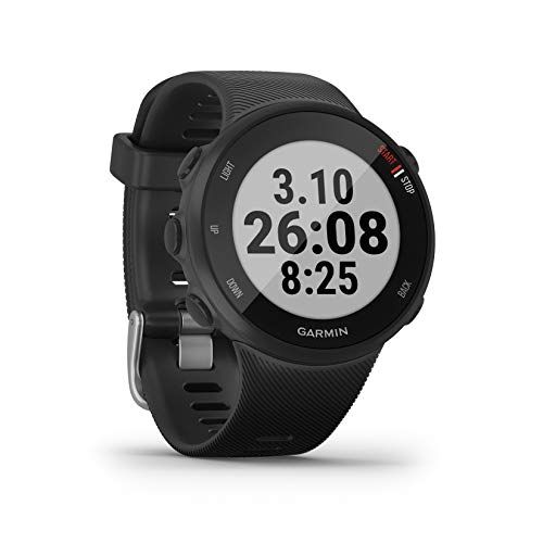Garmin Forerunner 45S GPS Running Watch with Coach Training Plan Support - Black, Small