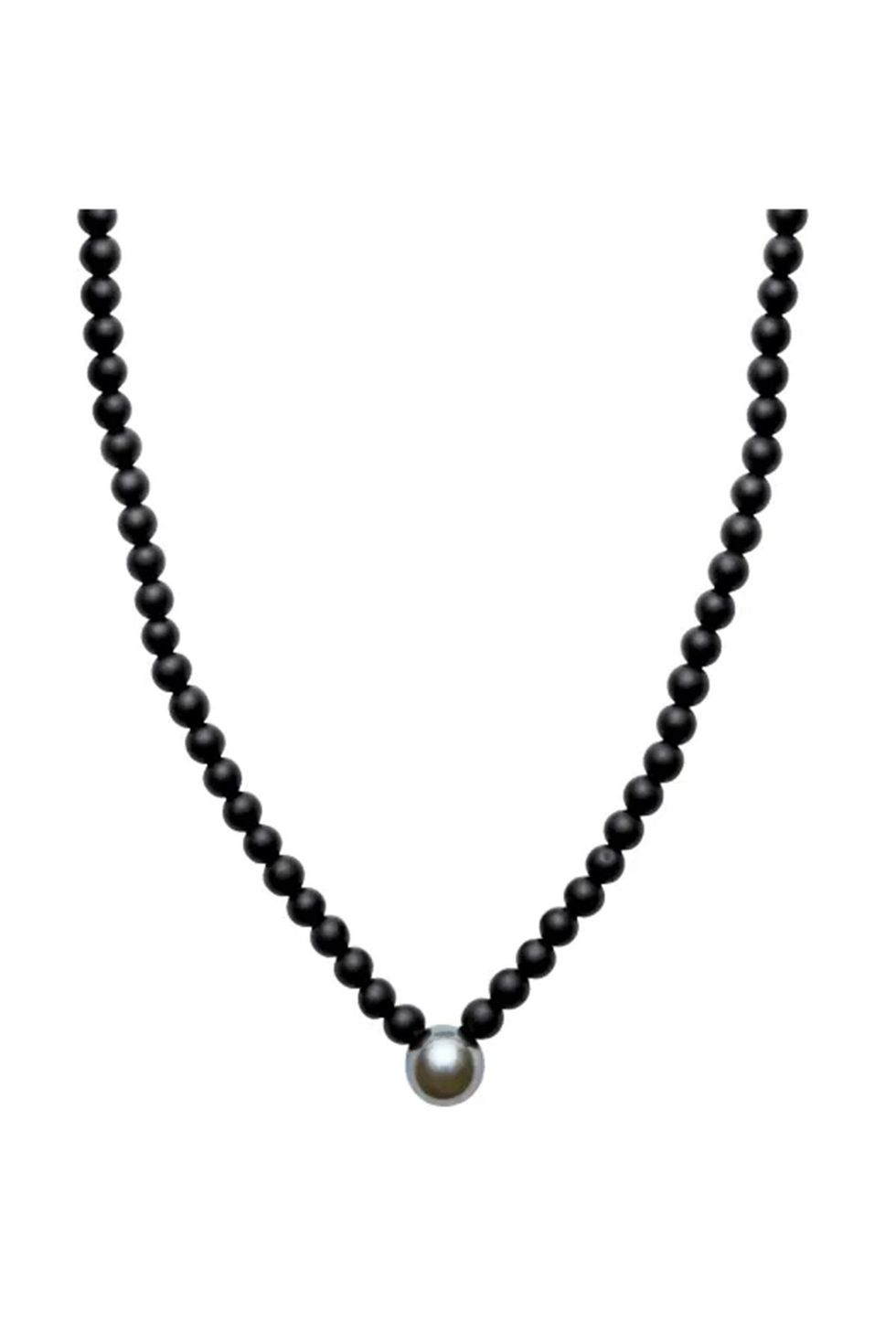 Men's Tahitian Pearl & Onyx Necklace
