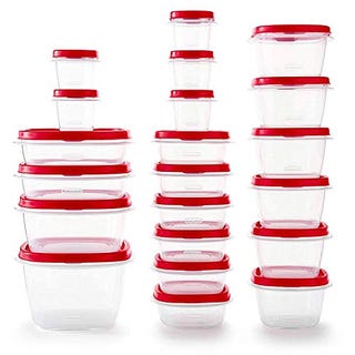 Rubbermaid Food Storage Containers, Set of 21 Rubbermaid Food Storage Containers, Set of 21