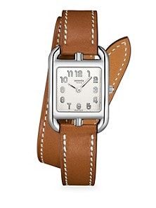 Cape Cod 23mm Stainless Steel & Leather Strap Watch