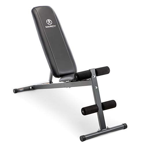 Marcy Exercise Utility Bench for Upright, Incline, Decline, and Flat Exercise