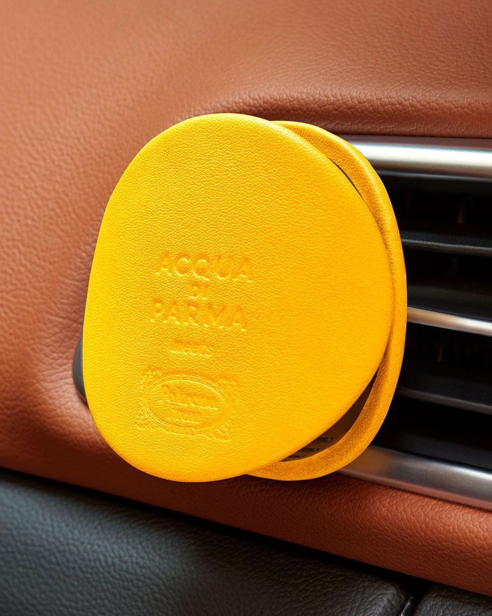 Yellow Leather Car Diffuser Case