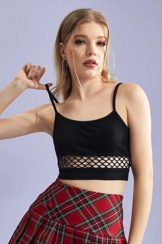 Where to Shop Addison Rae's Sexy Fishnet Crop Top