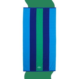 Land's End Rugby Stripe Beach Towel Land's End Rugby Stripe Beach Towel