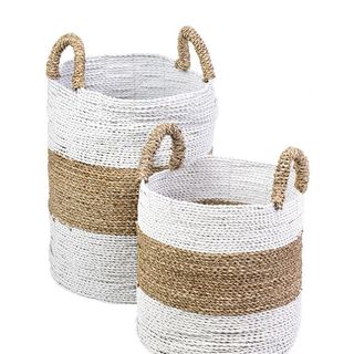 Round Seagrass Decorative Baskets