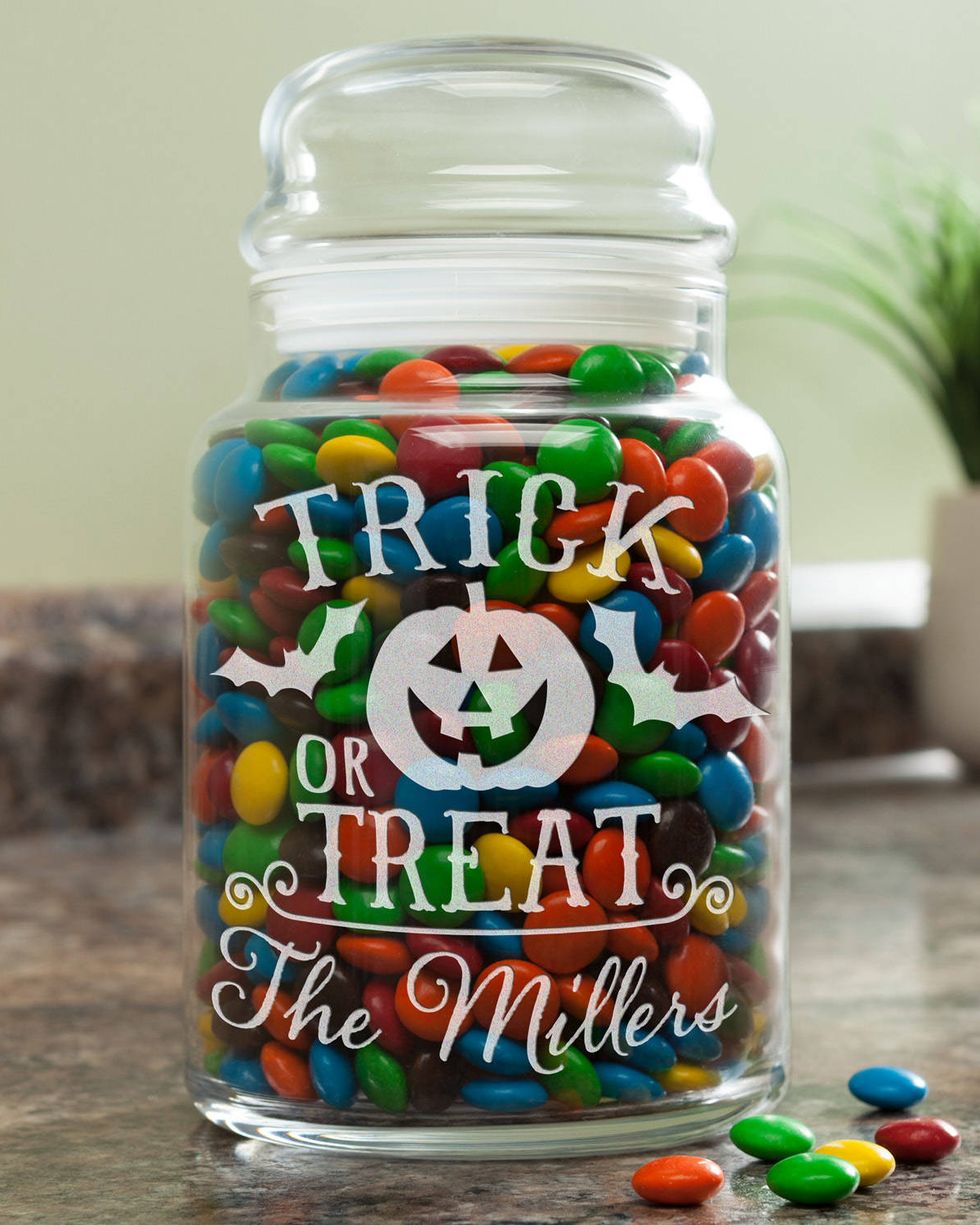 Personalized Trick or Treat Cookie Jar