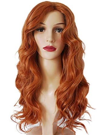 Orange Wavy Wig