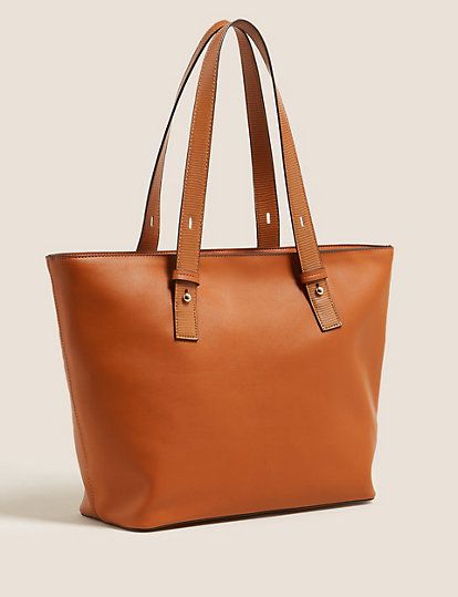 Gap leather tote on sale bag