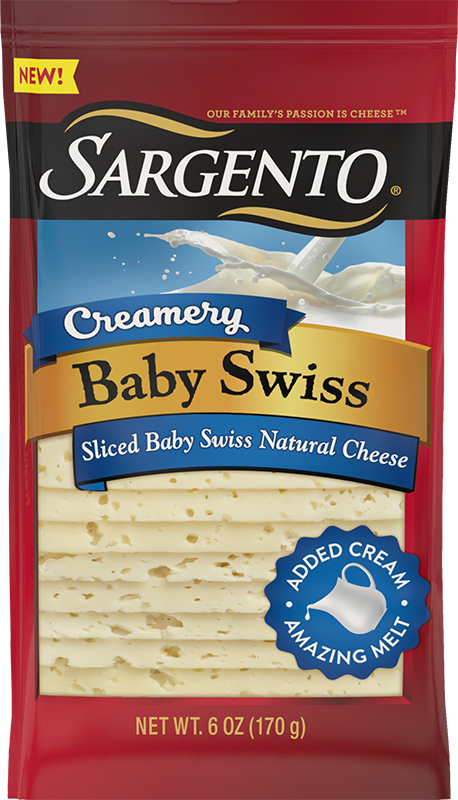Sargento® Creamery Sliced Baby Swiss Natural Cheese