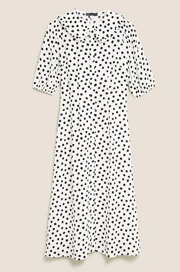 Marks & Spencer's sell-out polka dot midi dress is back in stock