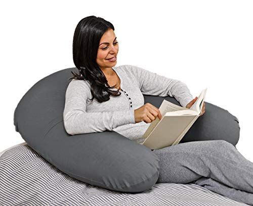 AtoZ Home Scent and Soul Cuddle Cushion Super Comfy made from Teddy Material for TV Reading Pillow Husband bed rest lumbar with carry handle Pink Grey Pink 
