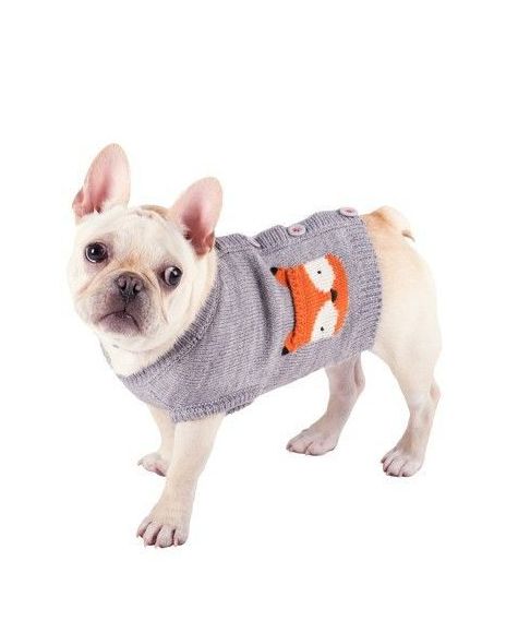The Worthy Dog Fox Pullover Cardigan Sweater