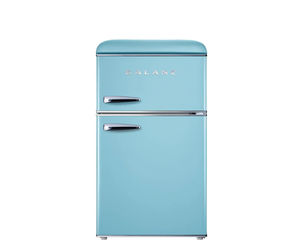 Galanz Retro Mini-Fridge with Dual Door True Freezer