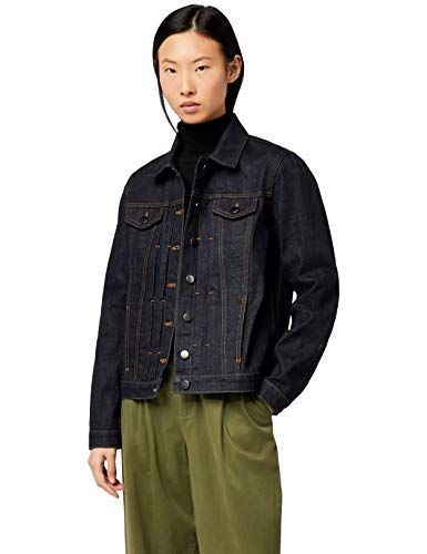 Womens Clothing Jackets Jean and denim jackets TOPSHOP Oversized Raw Denim Jacket in Black 