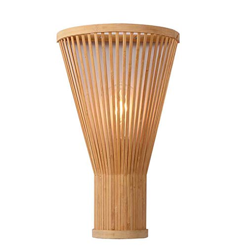 Aplique LED de bambú