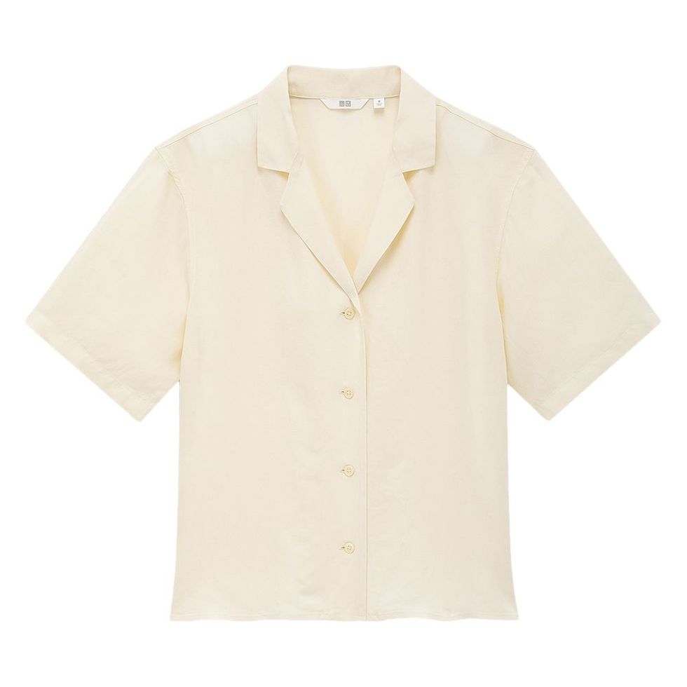 Linen Blend Short-Sleeve Shirt