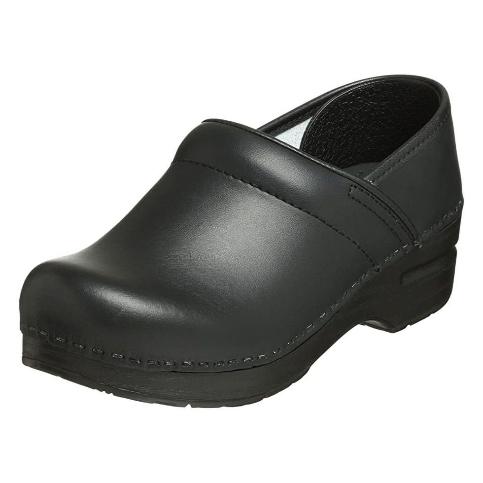 Women's “Eva“ Orthopaedic Leather Slip-on Shoes for Bunions Black 