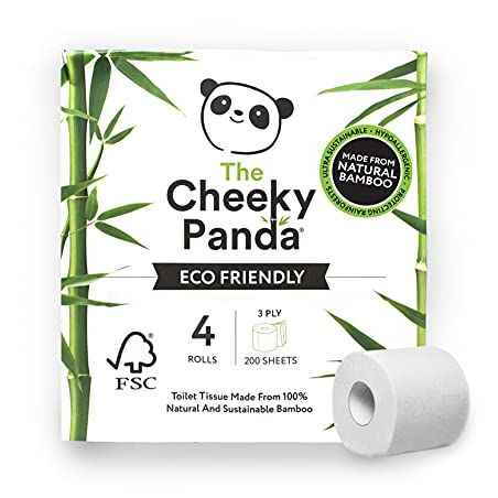 The Cheeky Panda Eco Friendly Toilet Paper 4 Rolls