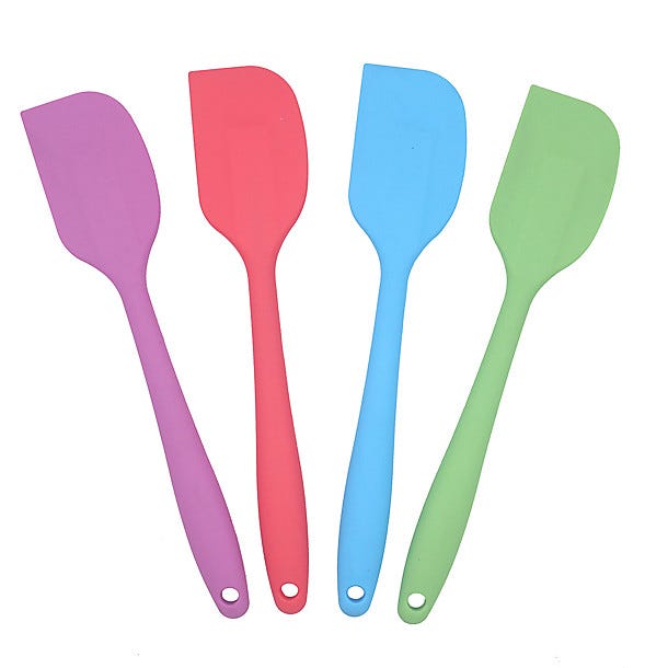 Silicone-Coated Mini Cooking Spatula