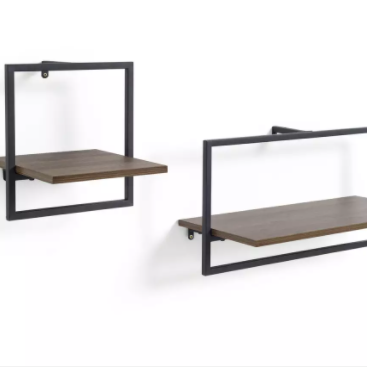 Loft Living Set of 2 Metal Surround Shelves, Argos, £25