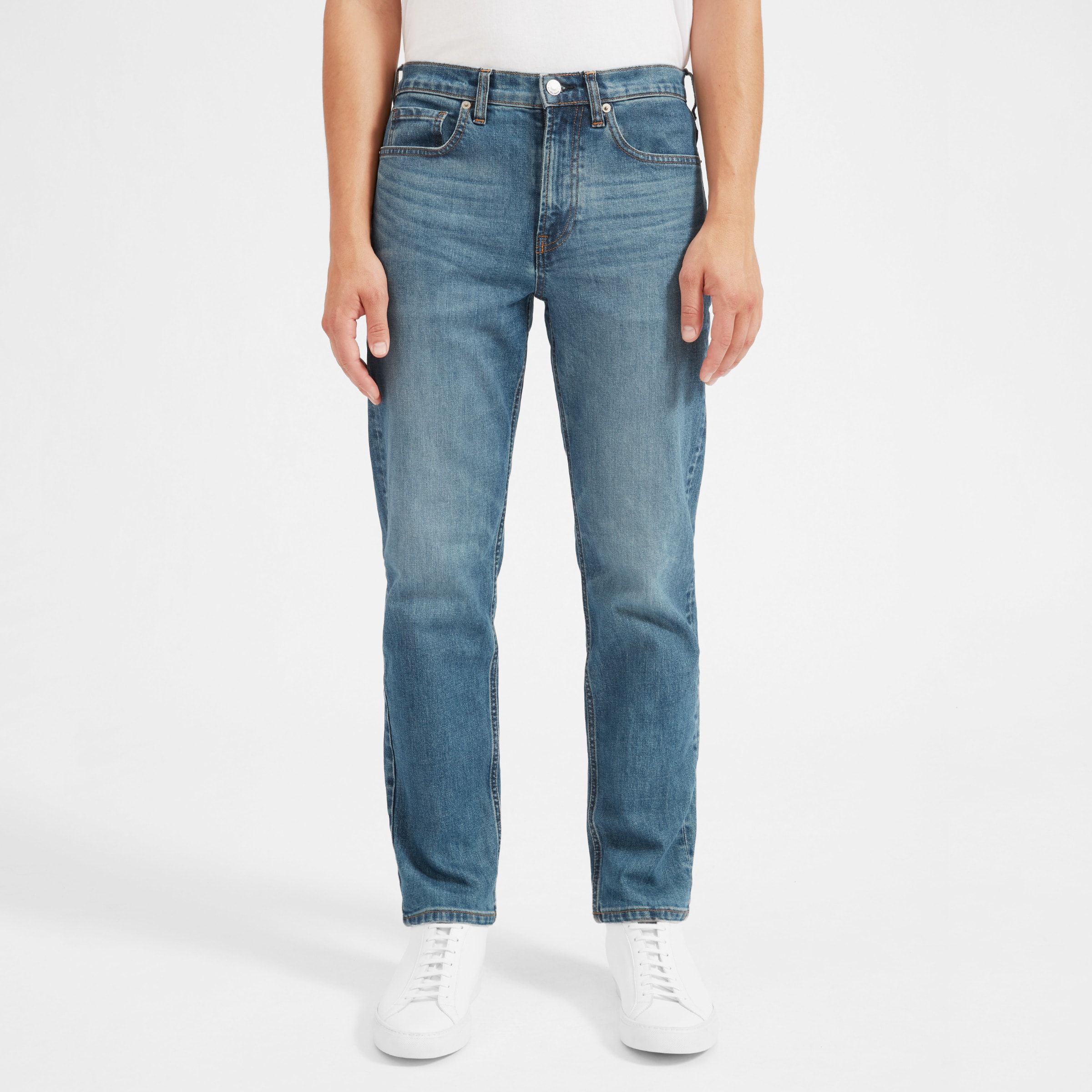 The Straight Fit Jean - Mid Blue