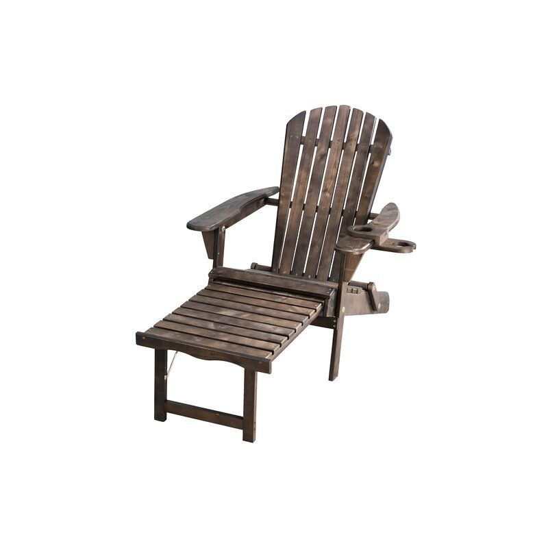 solid wood folding adirondack chair