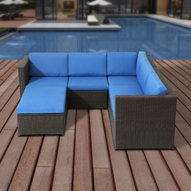 outdoor sectional with waterproof cushions