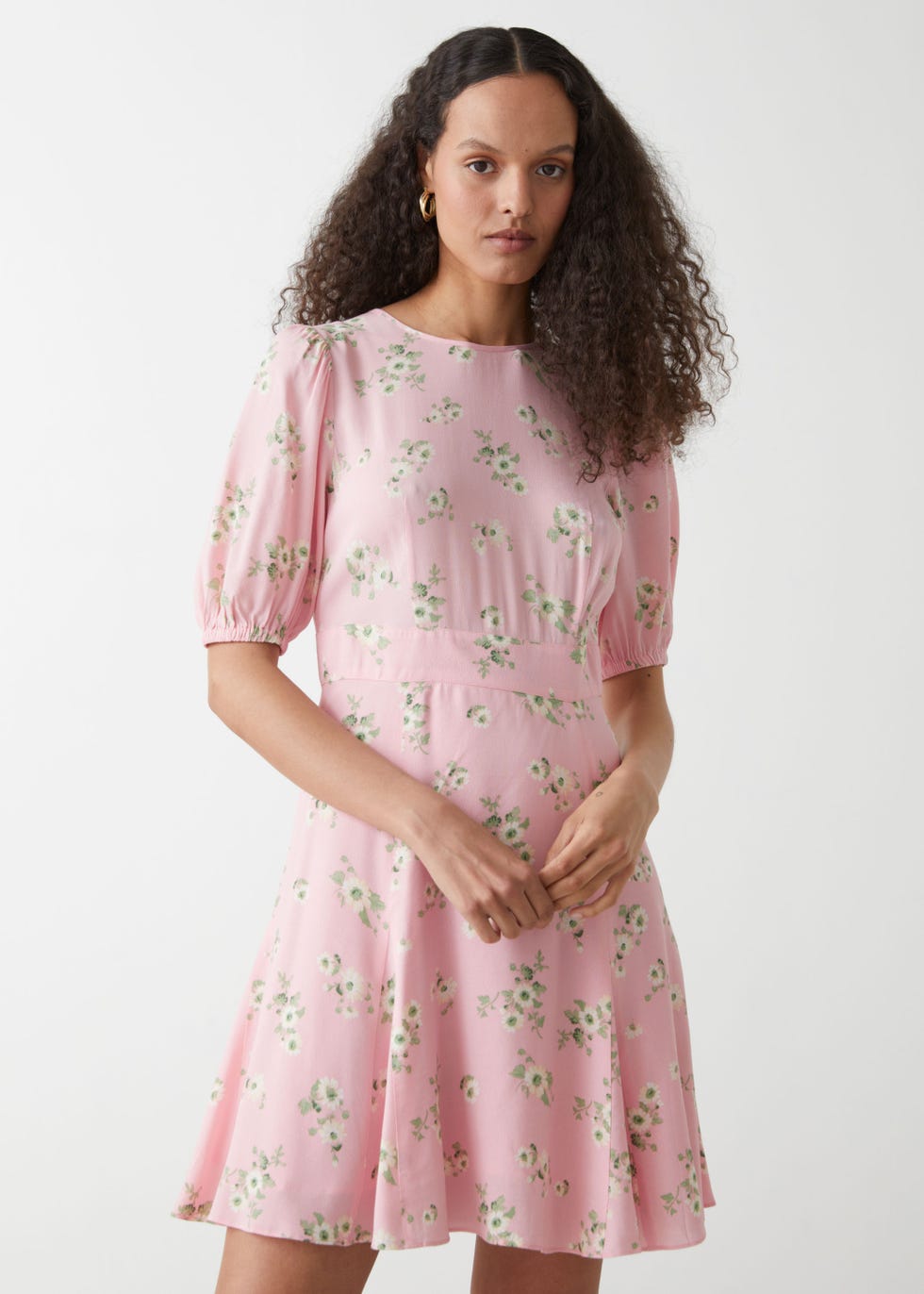 Puff Sleeve Mini Dress, & Other Stories, £33