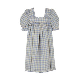 Frede Ruffled Checked  Dress