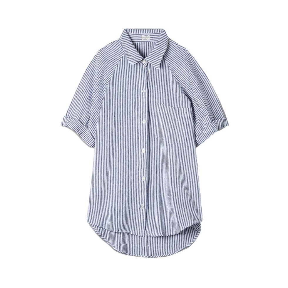 Boyfriend Shortsleeve Button-Up