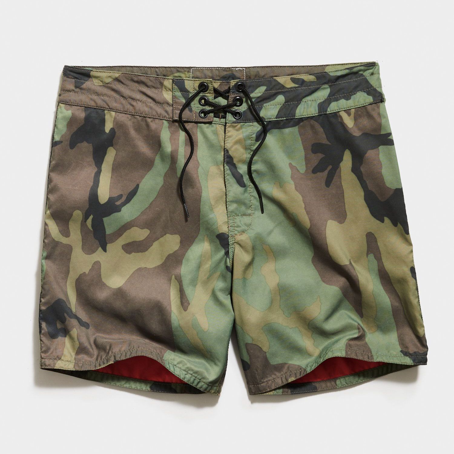 310 Stone-Washed Board Short in Woodland Camo