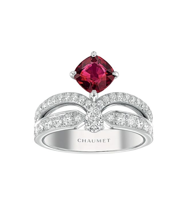 七月生日石：紅寶石戒指推薦#7：Joséphine Éclat floral戒指